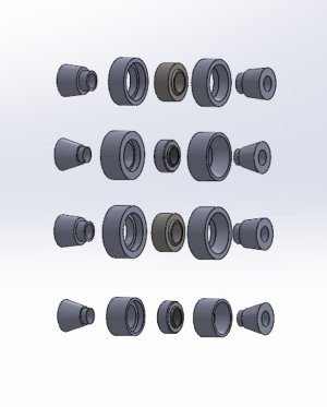 Mazda Miata Knuckle Bushings - Rear - SPL Parts - Spherical Bushing - `16-`27